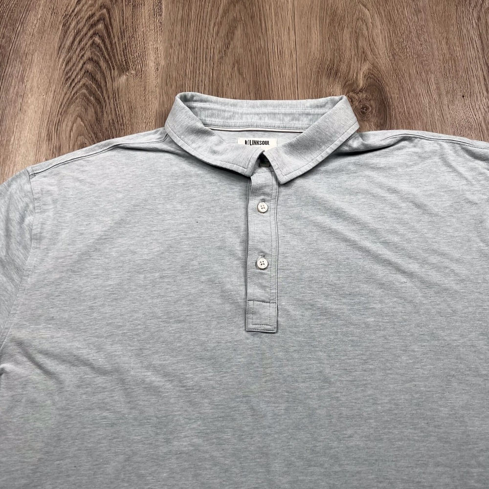 Linksoul Short Sleeve Golf Polo Shirt Mens Size 2XL Light Blue - Picture 9 of 13